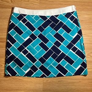 EUC Greg Norman skort, sz 6 dark teal/navy